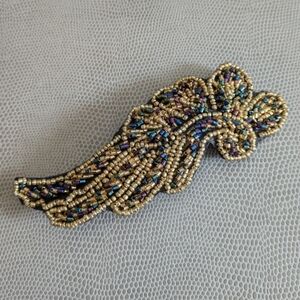 Retro Beaded Hair Barette